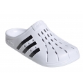 adidas Badeschuhe Adilette Clog 3-Streifen weiss/schwarz - 1 Paar